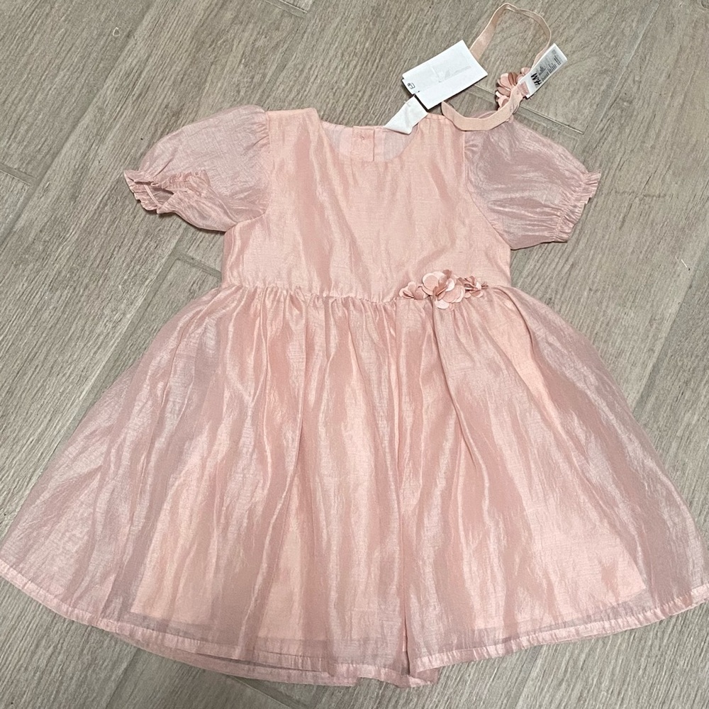Pink Puff Sleeve Dress
